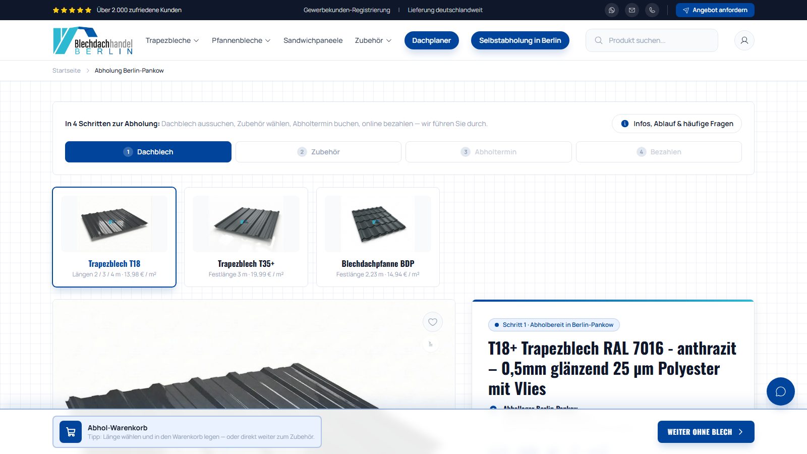 Berlin Blechdachhandel — Projekteinblick 4