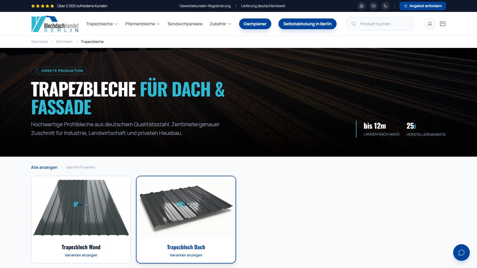 Berlin Blechdachhandel — Projekteinblick 5