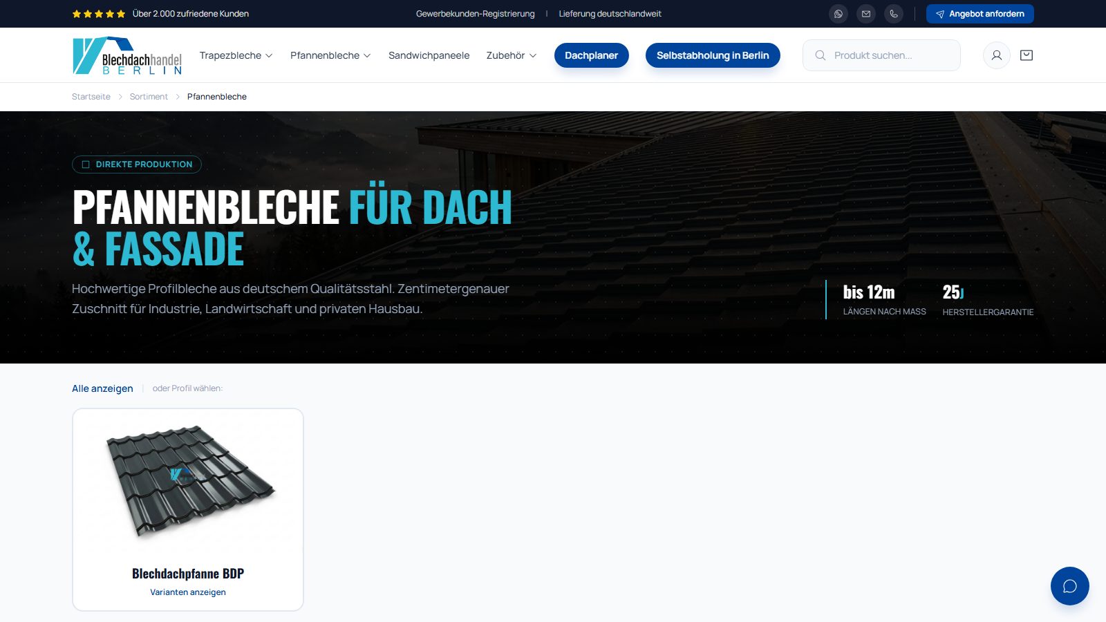 Berlin Blechdachhandel — Projekteinblick 6