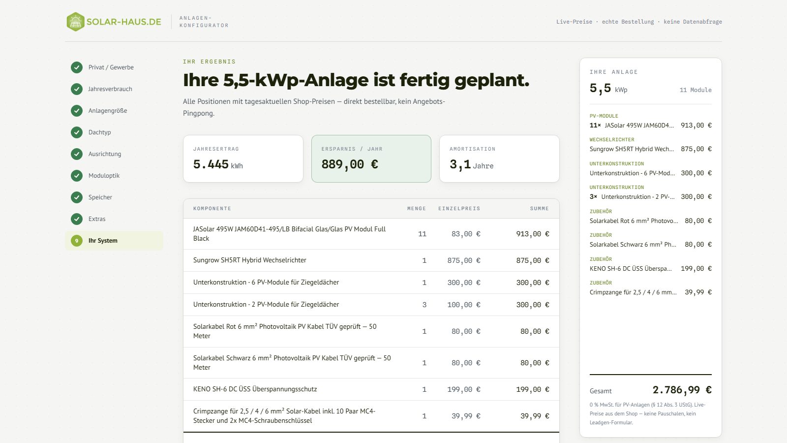 Solar Haus — Projekteinblick 2
